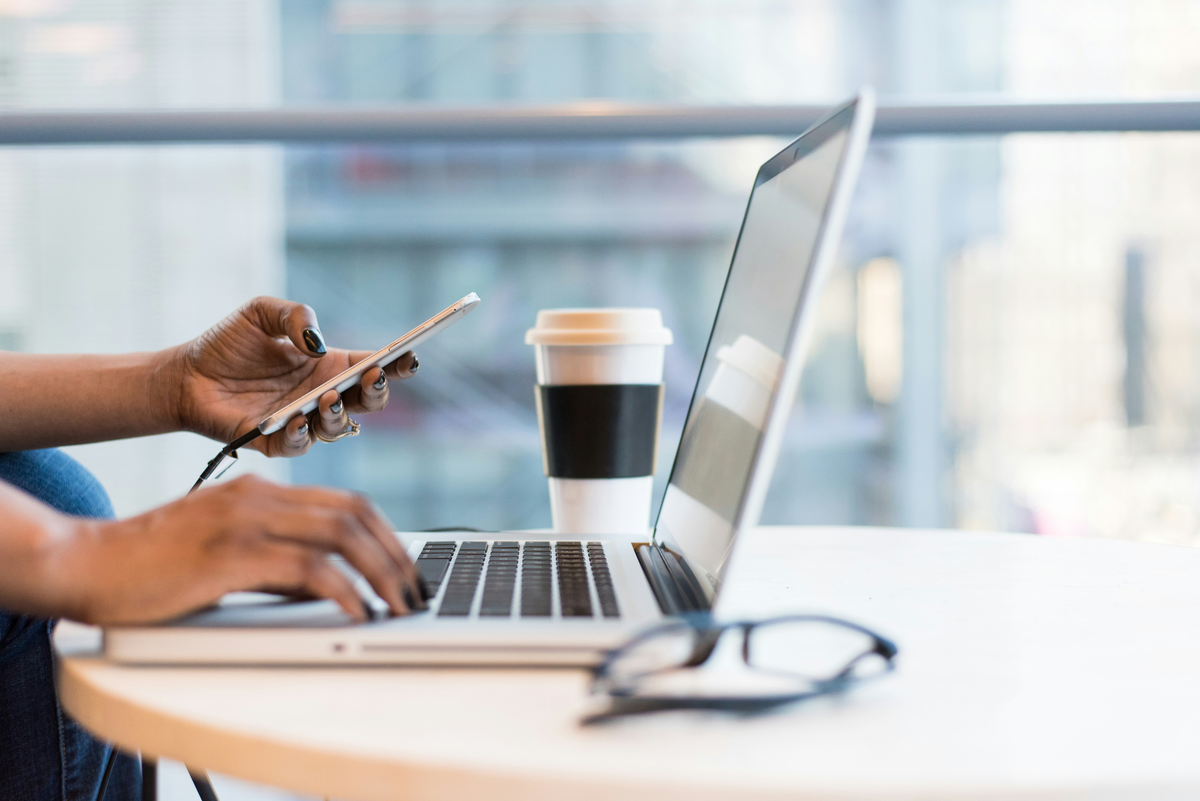 Someone is using their laptop and cellphone to access our remote accounting services 24x7.