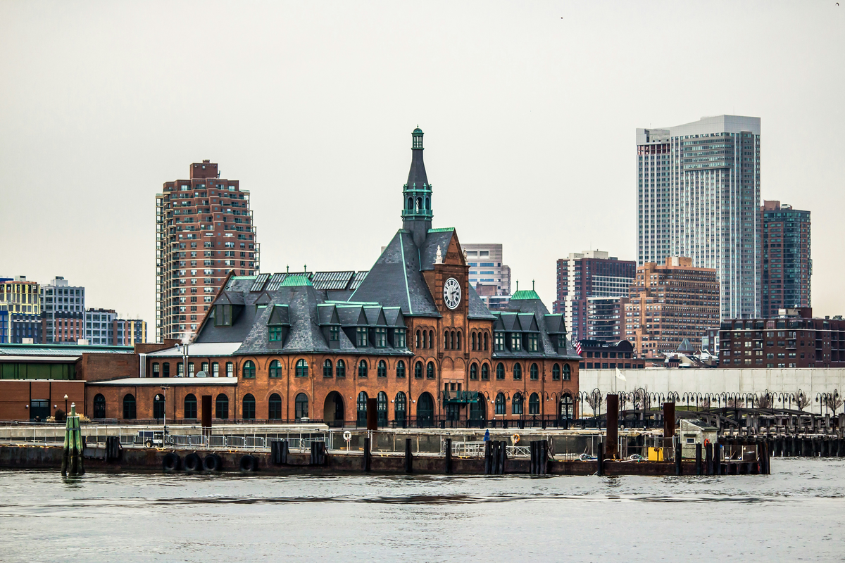 A train station, where you can use wifi to get CFO Advisory in Jersey City!